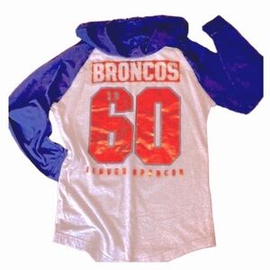 PINK➕VICTORIAS SECRET NFL COLLECTION Denver Bronco Jersey Hoodie